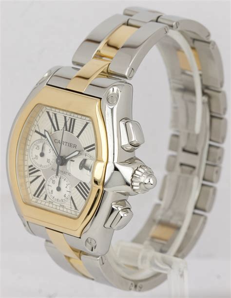 men's cartier roadster watch|cartier roadster two tone men's.